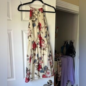 INA high-neck floral dress